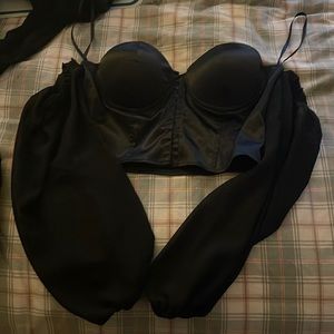 Off the shoulder corset top